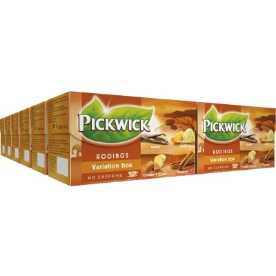 Afbeelding van Pickwick Rooibos Thee Variatiebox 12 x 20 theezakjes