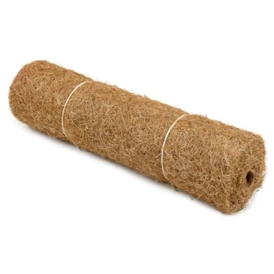 Afbeelding van La Cordeline Tapijt van kokosvezel, natuurlijk, 40 x 100 cm, 900 g/m², plantaardige mulch, bescherming tegen kou, onkruid, reptielen terrarium, bruin