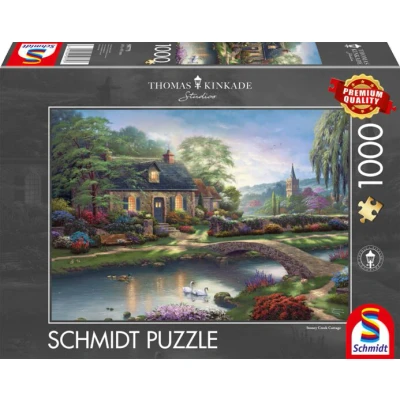 Afbeelding van Schmidt Games 59775 Thomas Kinkade, Stoney Creek Cottage, puzzel met 1000 stukjes, meerkleurig