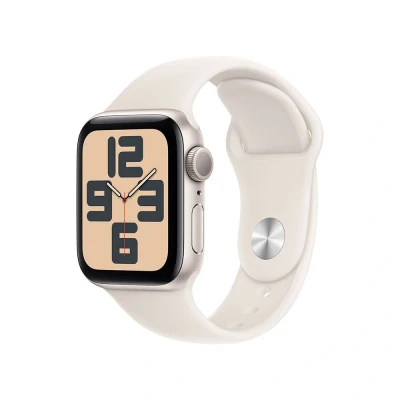 Afbeelding van Apple Watch SE 40mm Starlight Aluminium Sport Band M/L (150 200mm)