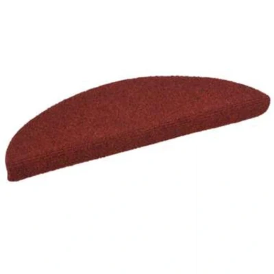 Afbeelding van Trapmatten zelfklevend 56x17x3 cm naaldvilt rood 15 st