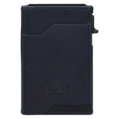 Afbeelding van Tony Perotti Furbo leren Pasjeshouder Slim met Magsafe en buitenvak Blauw