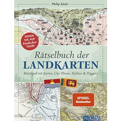 Afbeelding van Rätselbuch der Landkarten: Rätselspaß mit Karten, City Plänen, Skylines &amp; Flaggen. Das perfekte Geschenk für Landkarten Fans und Geographie Liebhaber