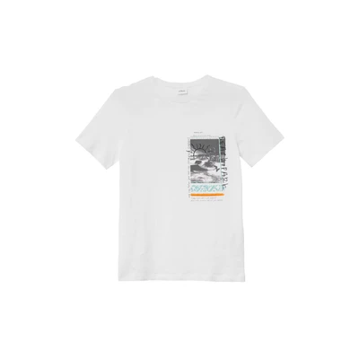 Afbeelding van s.Oliver MIT Front Tshirt print voor kinderen, Maat: 170/176, Weiß