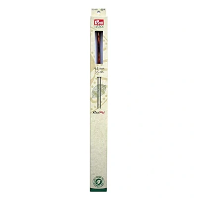 Afbeelding van Prym gebreide breinaalden NATURAL gekleurd 35 cm 4,50 mm breinaald, hout, meerkleurig, 4,5
