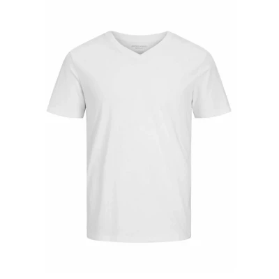 Afbeelding van Jack &amp; Jones Vausschnitt Tshirt basic, Heren, Maat: Medium, White