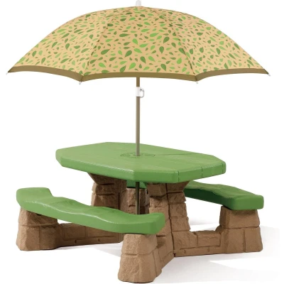 Afbeelding van Step2 Naturally Playful Picnic Table With Umbrella