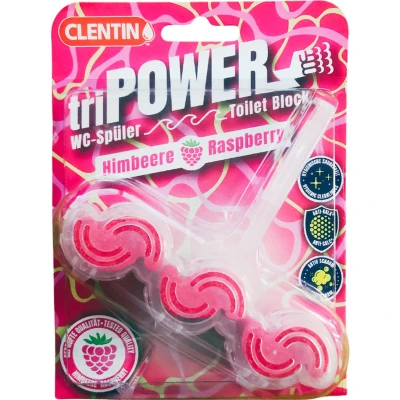 Afbeelding van Clentin Tri Power WC blokje Framboos