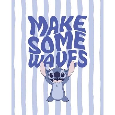 Afbeelding van Komar Artprint Disney Lilo and Stitch Make Some Waves 40 x 60 cm (breedte hoogte) kinderkamer, decoratie (set)