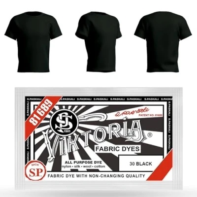 Afbeelding van HOPS Vicoria textielverf, wasmachinebestendig, 59 kleuren, stofverf, wasbestendig, kledingverven