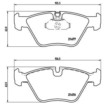Afbeelding van Brembo Remblokset P 06 022