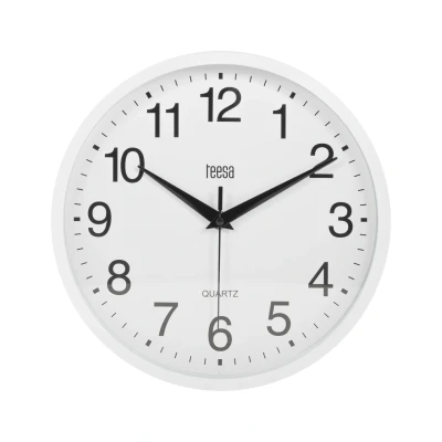 Afbeelding van Teesa TSA0037 Wandklok 25 cm wit
