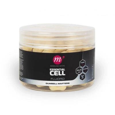 Afbeelding van Mainline Essential Cell Fluoro Dumbell Wafters White (12x15mm) Hookbaits