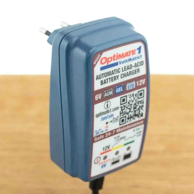 Afbeelding van TecMate OptiMate 1 VoltMatic, TM 400a, 4 staps 6V / 12V 0,6A acculader en onderhouder