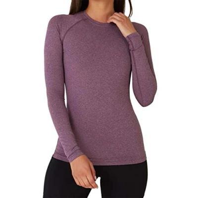 Afbeelding van SuperThermal Compressietop met Lange Mouwen voor Dames Purper
