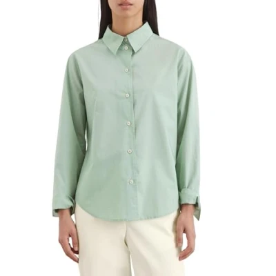 Afbeelding van Marc O&#039;Polo Ashape Overhemdblouse, Dames, Maat: 46, Dusty mint