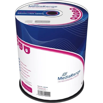 Afbeelding van CD R MediaRange 700MB80min 52x speed 100 stuks