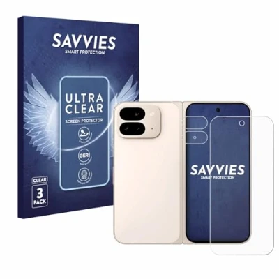 Afbeelding van Savvies (6 Stuks) Schermbeschermer voor Google Pixel 9 Pro Fold (Voor+Camera) Screen Protector Ultra Transparant