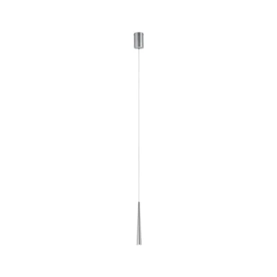 Afbeelding van Paulmann 70929 LED hanglamp Gutta incl. 1x7 watt hangende lamp alu geborsteld plafondlamp metaal warmwit 2700 K,1e slinger