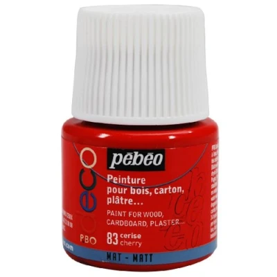 Afbeelding van Verf kers acryl mat dekkend 45 ml déco Pébéo