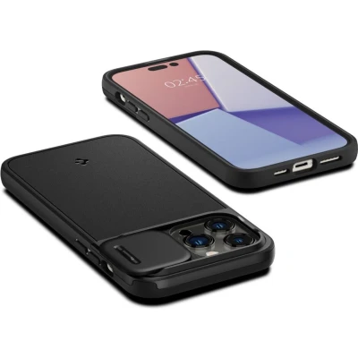 Afbeelding van Spigen Optik Armor, Housse, Apple, iPhone 14 Pro, 15,5 cm (6.12&quot;), Noir