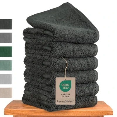 Afbeelding van Hausfelder® Gastendoekjes 30x50 cm Klein Premium 500g/m² Handdoek Badkamer Set van 6, Ökotex Gecertificeerd
