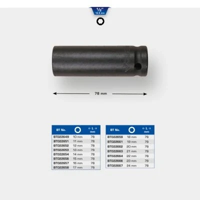 Afbeelding van Brilliant Tools, Dopsleutel + dopmoer, BT022661 (19 mm)