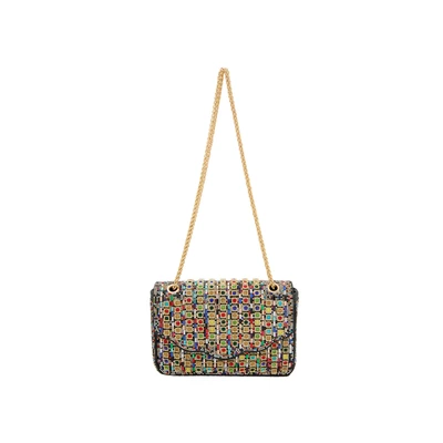 Afbeelding van faina FLAP Schoudertas, Dames, Maat: One Size, Black multicolor
