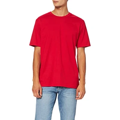 Afbeelding van Trigema heren t shirt deluxe katoen, Kersen (kersen 036), XXL