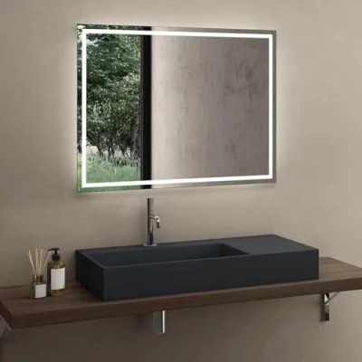 Afbeelding van Rea Archi Conglomeraat Opzetwastafel Grijs 75X43X14Cm
