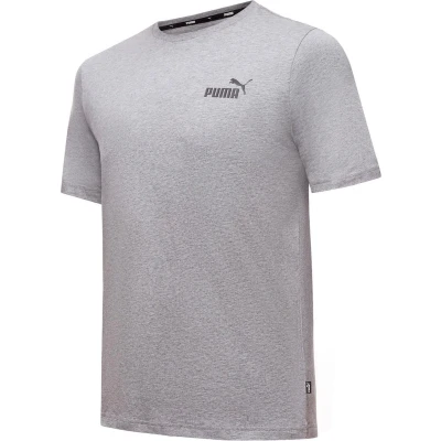 Afbeelding van Puma ESS Essential Small LOGO ÜBERGRÖSSE Tshirt basic Medium grey heather, Heren, Maat: Small, heather