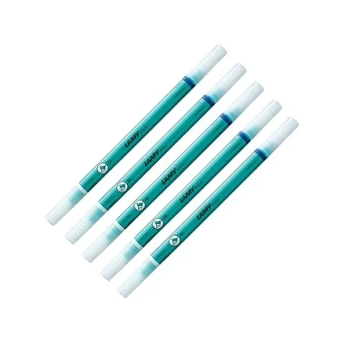 Afbeelding van LAMY Ink x 5 delige set inktblusser van kunststof met bluspunt en correctiepunt uitsluitend voor het wissen koningsblauwe inkt