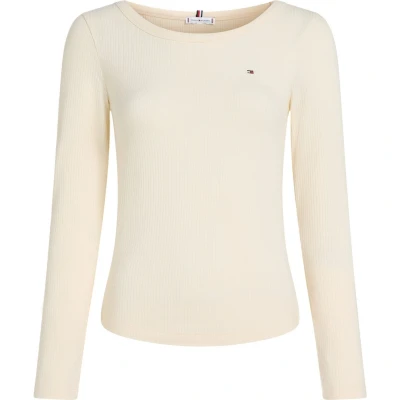 Afbeelding van Tommy Hilfiger Curve SLIM Longsleeve, Dames, Maat: 46, Calico