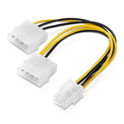 Afbeelding van 6 polige grafische kaart stroomkabel adapter PCIe PCI E Express PEG