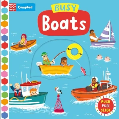 Afbeelding van Busy Boats: A Push Pull and Slide Book