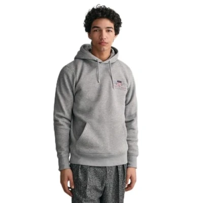 Afbeelding van Hoodie GANT Men Medium Archive Shield Grey Melange L