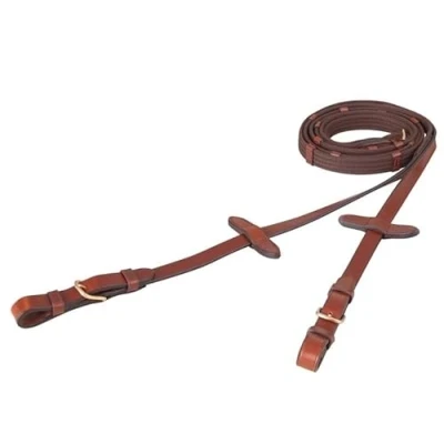 Afbeelding van BR Teugel linnen 19mm ronde gespen Full Tobacco Bruin