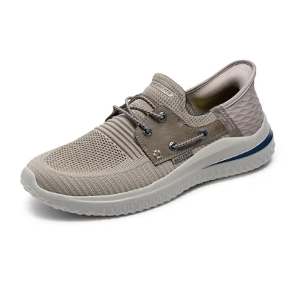 Afbeelding van Skechers Men&#039;s Slip ins: Delson 3.0 Roth Loafer, Taupe, 7
