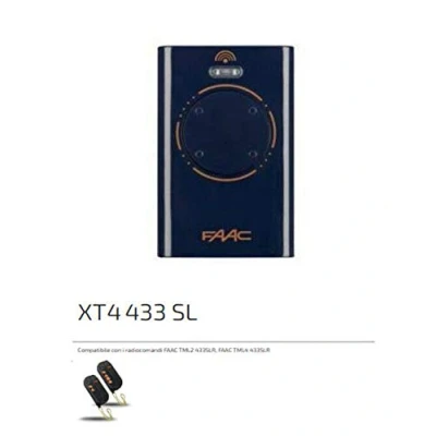 Afbeelding van Originele FAAC XT4 433 SL 787015 TML SLR afstandsbediening handzender