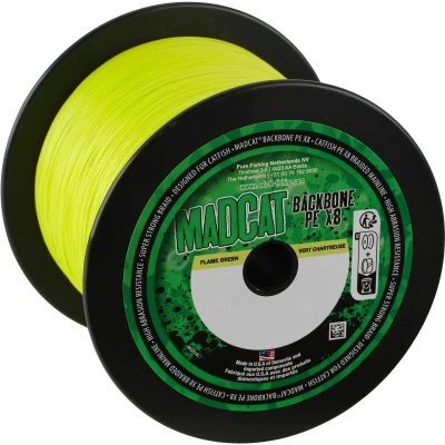 Afbeelding van Madcat Backbone Gevlochten lijn Chartreuse 0.55mm/72.7kg (3000m)