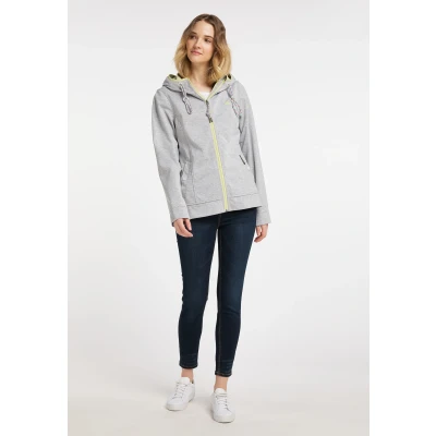 Afbeelding van Functioneel jack DREIMASTER XXL / Lichtgrijs Melange Lichtgeel 65% Polyester 35% Viscose