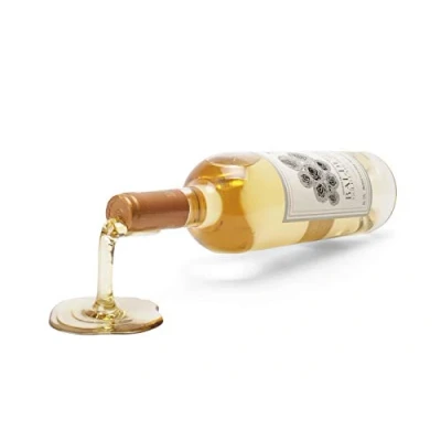 Afbeelding van Tricky wijnfles standaard Fall in wine Witte wijn