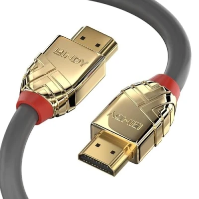 Afbeelding van Lindy 37866 10m HDMI Type A (Standard) Goud, Grijs kabel