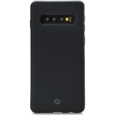 Afbeelding van Mobilize Hoesje geschikt voor Samsung Galaxy S10 Telefoonhoesje Flexibel TPU Rubber Gelly Backcover Case Back Cover Matt Black Zwart
