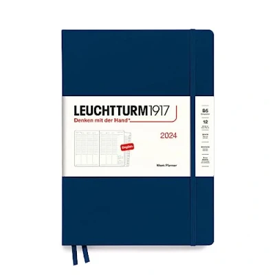 Afbeelding van LEUCHTTURM1917 367848 weekplanner Composition (B5) 2024, 12 maanden, marine, Engels