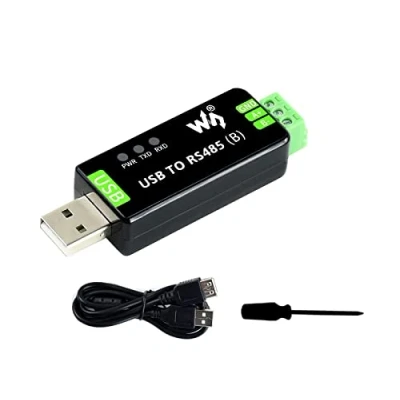 Afbeelding van Industrial USB to RS485 Converter with original CH343G And SP485EEN 300bps 3Mbps Baudrate Built In Lightningproof Tube,Resettable Fuse, ESD TVS Protection Circuits