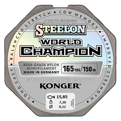 Afbeelding van Konger Vislijn World Champion Fluorocarbon gecoat 0,10 0,30 mm/150 m monofile snoer super sterk 0,22 mm / 7,20 kg)