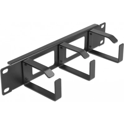 Afbeelding van Delock 10″ kabelmanagement patchpaneel met 2 openingen en 3 beugels