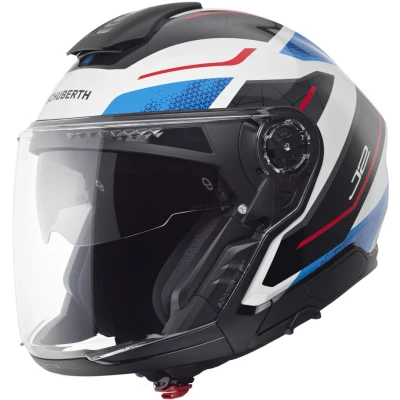 Afbeelding van Schuberth J2 Sigma Jet Helm, wit rood blauw, afmeting 2XL voor man