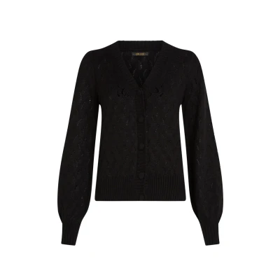 Afbeelding van Farfalle cardi in zwart